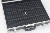 Boîte de transport de Cassette en Aluminium, boîte de rangement de Cassette en Aluminium 60 pièces