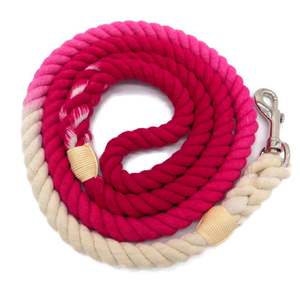 5ft Multi-colored Braided Ombre Cotton Rope <b>Dog</b> <b>Leash</b> - Product Image 1