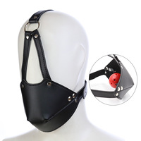 Masque de tête en maille souple noir pour couple adulte, jouet sexuel SM, harnais, masque de tête de cheval, jouet alternatif, jouet de contrainte SM pour couples