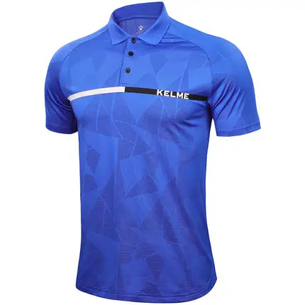 KELME da uomo Su Misura t-shirt polo camicia di polo di svago di sport di golf personalizzato gioco di squadra di plus size poliestere degli uomini respirabili di camicia di polo