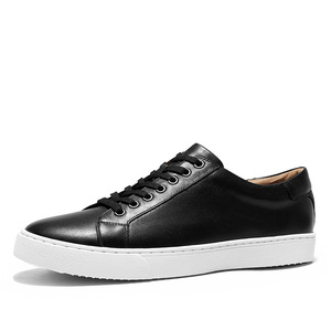 A04 Zapatillas de cuero brillante para hombre, de primera capa de piel de vaca, con cordones, para negocios, con alzas, de alta calidad, blancas, tallas 47 48, con forro de malla y plantilla de EVA - Product Image 2