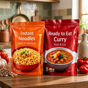 Resealable Zipper Top Stand Up <b>Pouch</b> Food Grade Plastic Food Packaging Bag with Printed Design - Product Image 5