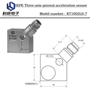 <span class=keywords><strong>Sensor</strong></span> de acelerómetro piezoeléctrico de <span class=keywords><strong>3</strong></span> ejes IEPE, transmisor transductor ICP para medición de choque de vibración, monitoreo Industrial - Product Image 4