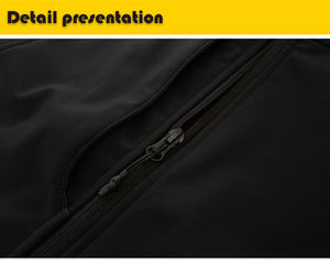 Gilet Softshell pour homme en polyester et coton, séchage rapide et respirant, pour le travail en extérieur/broderie - Product Image 5