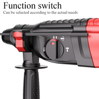 Marteau perforateur électrique industriel 1800W, diamètre de perçage max. 26mm, couple 60,4 ft-lb, portable, AC 110-240V, 3600 BPM