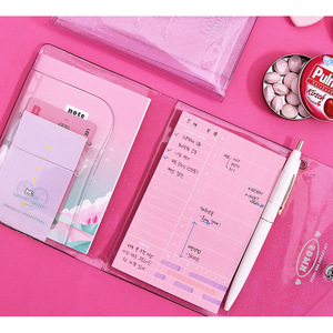 Protège-passeport de style coréen, porte-billets transparent en PVC, porte-documents avec plusieurs emplacements pour cartes, couleur bonbon - Product Image 2