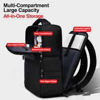 Sac à dos pour ordinateur portable pour homme, nouvelle conception, nylon haute ténacité, rangement scientifique, professionnel, avec bretelles rembourrées, multi-poches
