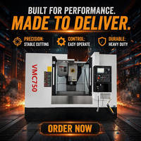 Centro de Mecanizado CNC Vertical VMC750 con Husillo BT40, Totalmente Personalizable, Alta Precisión, Económico, Operación Sencilla, Molde Automático