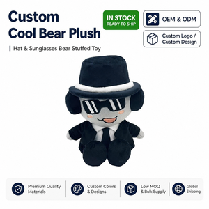 Peluche Forsaken Chance de Piel Negra con Gafas de Sol, Juguete de Peluche de Dibujos Animados, Regalos para Niños - Product Image 1