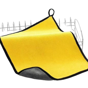 卸売エコフレンドリー速乾性ソフト吸水性両面ディテーリングマイクロファイバーカスタムロゴ車用クリーニングクロス タオル ラグ - Product Image 5