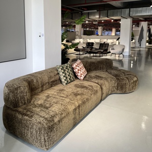 Canapé modulaire surdimensionné à assise profonde, fabrication directe usine, tissu nuage de luxe, commande en gros pour hôtels et appartements - Product Image 2