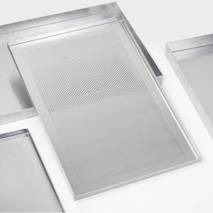 Aluminum Alloy Baking Tray Rectangle Reusable Oven Safe For Baking Pasta Freezing Fermentation Display - Product Image 2