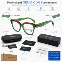 Monturas Ópticas de Acetato Premium al por Mayor, Hechas a Mano con Precisión CNC, OEM y ODM, Monturas de Gafas para Mujer
