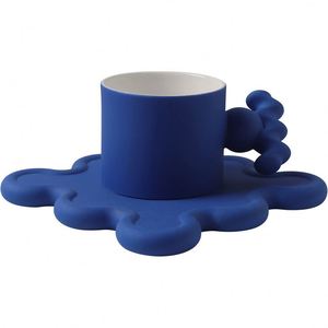 High Classic Memphis Middle East Apathy Style Coffee Cup Saucer <b>Set</b> - Product Image 1