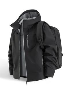 남여 공용 겨울 소프트 쉘 재킷 스포츠 방수 통기성 방풍 긴 지퍼 등산 - Product Image 2