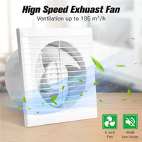 Ventilateur d'extraction solaire 6 pouces DC plastique blanc 6 pouces ventilateurs à flux axial cuisine hotte Restaurant vidéo Support technique 2.9W