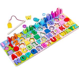 5 en 1 Puzzle éducatif voiture Puzzle Montessori bébé <span class=keywords><strong>jeu</strong></span> de société pêche Figure S correspondant pour <span class=keywords><strong>les</strong></span> enfants - Product Image 1