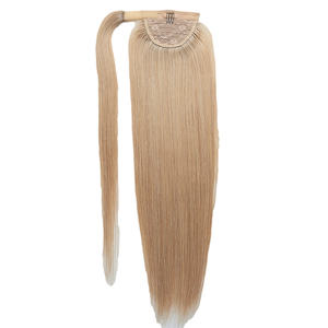 Extensions <span class=keywords><strong>de</strong></span> cheveux humains russes bruts vierges alignés sur les cuticules en <span class=keywords><strong>platine</strong></span> blanc <span class=keywords><strong>de</strong></span> qualité <span class=keywords><strong>queue</strong></span> <span class=keywords><strong>de</strong></span> <span class=keywords><strong>cheval</strong></span> à clipser avec cordon <span class=keywords><strong>de</strong></span> serrage pour les filles - Product Image 5