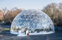 Beau extérieur petit résistant aux intempéries autour de la tente Igloo dôme salle à manger extérieure Igloo dôme tente Glamping