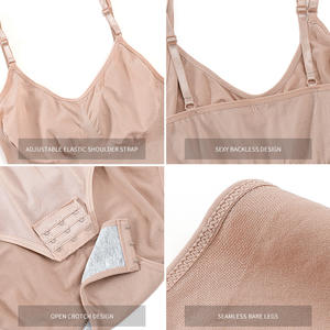 Spalline sottili da donna a forma di indossare fianchi con controllo della pancia elasticizzato <span class=keywords><strong>abbigliamento</strong></span> Yoga da donna un pezzo Sexy camicia a fondo Skinny - Product Image 4