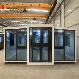 Maison de conteneur à deux étages préfabriquée chinoise Affiches de maison de capsule d'entrée à énergie solaire étanche <span class=keywords><strong>pour</strong></span> villas à usage de bureau - Product Image 1
