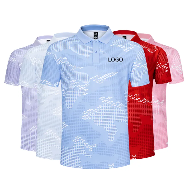 Polo Shirts For Sublimation Full Over Prints Plus Size Short Sleeve Polos Collar Jersey Men Golf Sports Athletic T-Shirts
