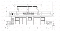 Bateau-maison en aluminium soudé durable et économique pour la croisière, le transport, la pêche, le divertissement et les loisirs avec moteur hors-bord de 90 CV