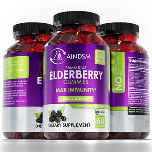 Gomitas de Saúco Negro a Bajo Precio, Veganas, con Musgo Marino, Apoyo Inmunológico y Antioxidante, Gomitas de Saúco con Zinc - Product Image 2