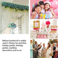 6 ensembles de support de ballon Kit de support de ballon de table réutilisable pièce maîtresse avec base pour décorations d'anniversaire fête mariage
