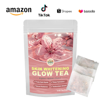 Tisane Éclaircissante et Éclatante pour la Peau aux Herbes, L-Glutathion + Vitamine C pour Estomper les Taches Brunes, Beauté Naturelle, Détox, Boîte en Gros