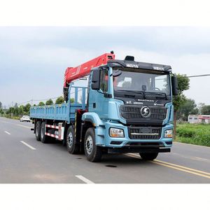 Grúa Montada en Camión Shacman Delong M3000S 8x4 de 14 Toneladas, Grúa de Brazo Recto Sany, Vehículo de Transporte de Equipo Pesado - Product Image 6