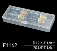 Boîte en plastique PP translucide avec couvercle à clip, boîte de rangement et d'emballage multi-usages pour l'emballage de petites pièces