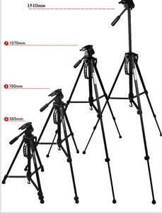 Trípode Profesional para Cámara <span class=keywords><strong>Nikon</strong></span> D7000 D7100 D7200 <span class=keywords><strong>D5600</strong></span> D5300 para Canon 800D 700D 750D 760D 5D 6D 70D 60D T5i DSLR - Product Image 4