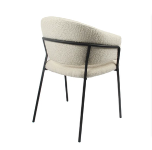 Venta al por mayor de muebles ligeros de lujo para el hogar único copetudo respaldo pasamanos brazo sofá silla comedor restaurante té café Silla de ocio - Product Image 4