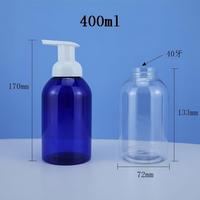 Bouteille en plastique PET de 200-500 ml avec logo personnalisé, sérigraphiée, pour mousse, désinfectant pour les mains, nettoyant visage, pompe à mousse liquide