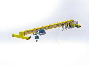 Grúa de <span class=keywords><strong>puente</strong></span> aéreo de una sola viga con suspensión Europea modelo NLX, capacidad de 2 a 12 toneladas, garantía de motor de 3 años, proveedor superior - Product Image 2