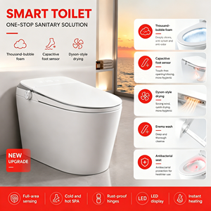 Inodoro Inteligente de Nuevo Estilo con Sensor de Área Completa, Calentamiento Instantáneo, SPA Frío y Caliente, con Función de Descarga y Secado, para Baño - Product Image 1