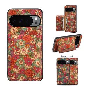 เคสโทรศัพท์กันกระแทกพร้อมขาตั้งแม่เหล็กไร้สายลายดอกไม้แบบไม่สมมาตรสำหรับ Pixel 11/10/9/8/7/6 ซีรีส์ - Product Image 1