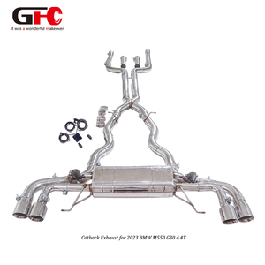 GFC Catback Escape para <span class=keywords><strong>BMW</strong></span> <span class=keywords><strong>330e</strong></span> G20 2,0 T B48 <span class=keywords><strong>Hybrid</strong></span> 2023 Silenciador único Sistema de doble válvula de doble punta - Product Image 6