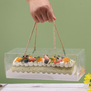 Tùy chỉnh Bánh hộp bánh trong suốt hộp với xử lý cupcake Swiss rõ ràng nhựa xách tay Pet đóng gói - Product Image 5