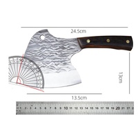Couteau à désosser en acier au carbone 5CR15MOV, lame en acier inoxydable, manche en bois, hachette à viande écologique pour chef de cuisine chinois, en métal
