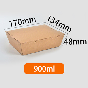 Senang 900 Umweltfreundliche Einweg-Kraftpapier-Boxen mit Matter Laminierung für Pommes Frites, Hähnchenflügel, <span class=keywords><strong>Burger</strong></span>, Sushi, Kaugummi und Zucker - Product Image 2
