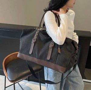 Sac de voyage sport personnalisé avec logo, grande capacité, en toile, pour ordinateur portable, sac à bandoulière, sac messager, sac de sport de haute qualité pour femmes - Product Image 5
