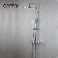 Robinet de douche GAPPO de grande taille, ensemble de douche thermostatique à température constante