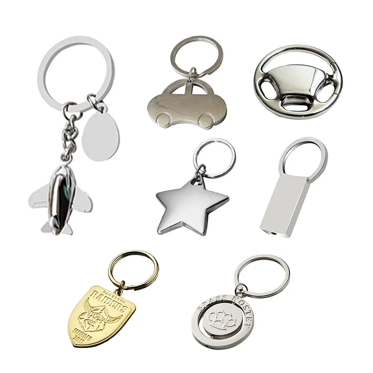 Custom Cheap Metal Keychain Manufacturers Wholesale Promotion Key Ring Souvenir Custom 3D Metal Logo Key Chain