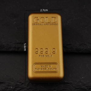 Ruilang Bullion Gold Bar Simulation 999.9 Fine Gold Alloy Prop Ornament Classic Chinese Style for Home Use - Product Image 3