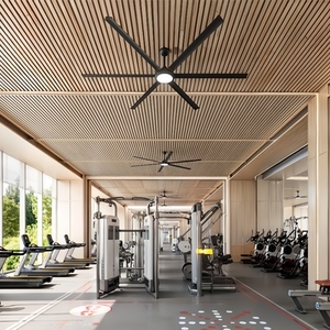 โมเดลออกแบบอุตสาหกรรมใช้มอเตอร์ไฟฟ้ากระแสตรงที่ทำงานได้อย่างเงียบและมีประสิทธิภาพ มีพัดลมให้เลือกสองแบบ ได้แก่ ขนาด 2 เมตร และ 3 เมตร - Product Image 3