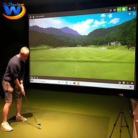 Simulador de Tenis de Alta Calidad, Nuevo Simulador de Golf AR para Interiores, Popular en Centros de Negocios y de Entrenamiento de Golf