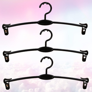 Cheap Custom Logo <b>White</b> Black Pink Clear Swimsuit Underwear Display Hanger Plastic Lingerie Hangers for Bra Panties Bag Durable - Product Image 5