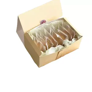 新产品创意2022高品质黄色折叠纸礼品盒丝绸围巾巧克力蛋糕饼干马卡龙面包盒